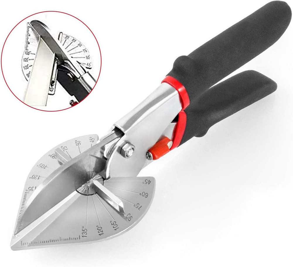 Multi Angle Miter Shear Cutter Hand Tools,45-135 Degree Adjustable Angle Scissor
