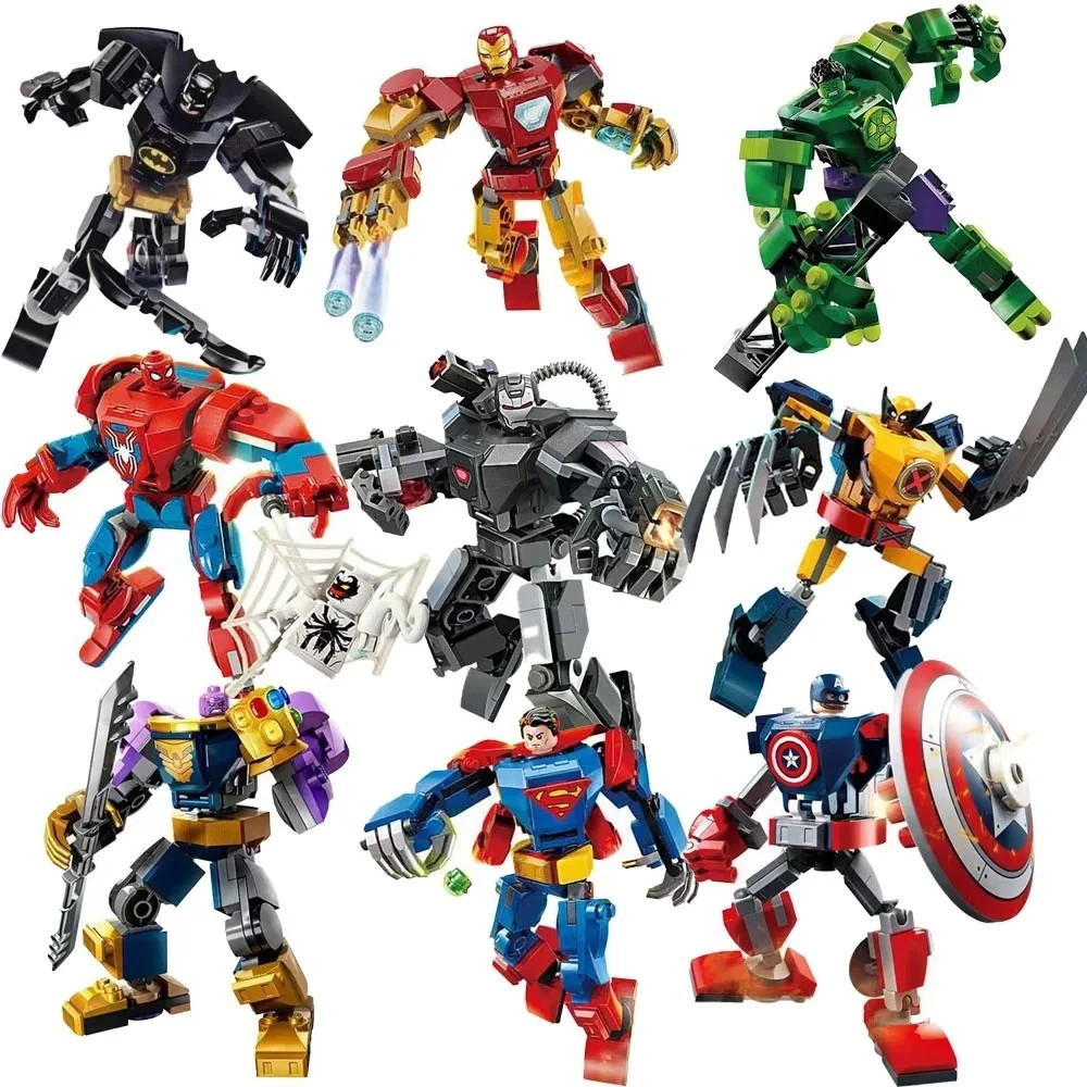 Superhero Bricks Avengers Thor Iron Man Thanos Building Blocks Action Figure Toy