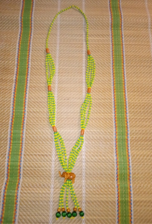 COLLAR DE ORULA CON MADERA ( SANTERIA Y IFA )