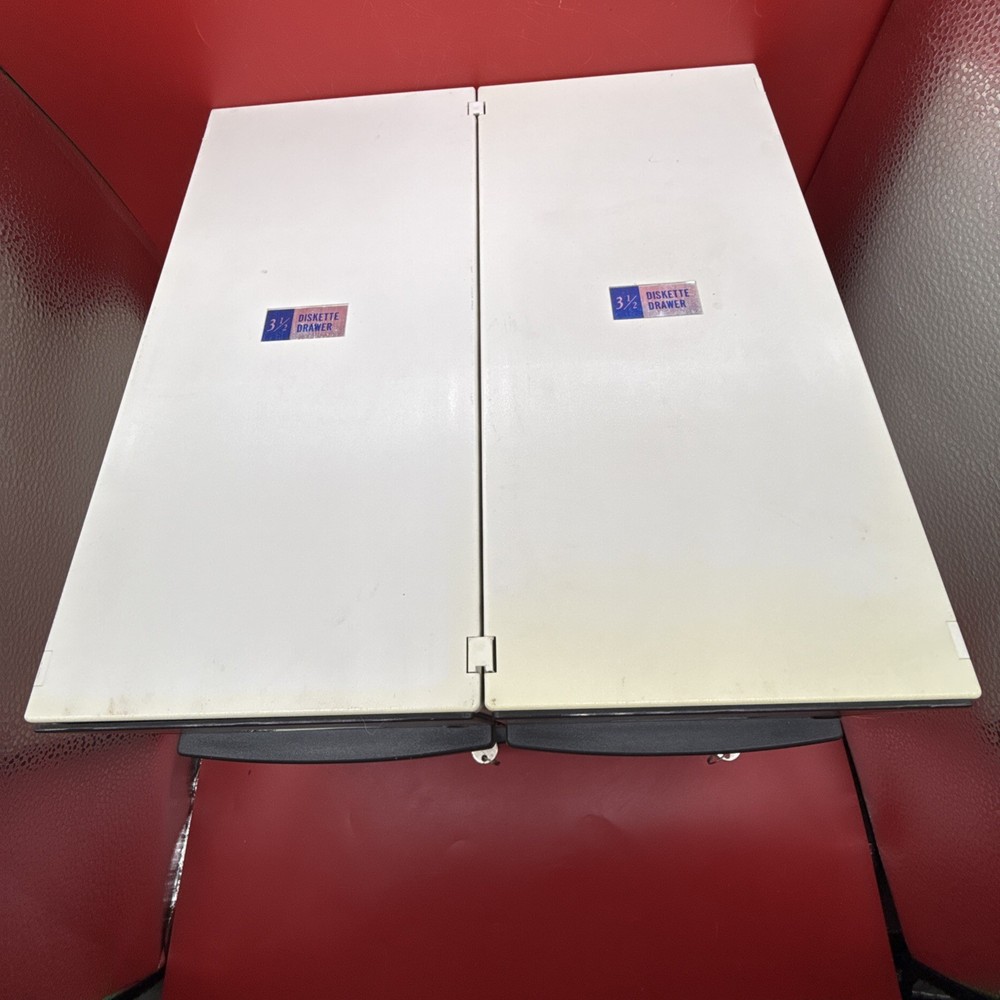 Floppy Disk 3.5” Organizer Storage Drawers PC Computer Case W/ Keys