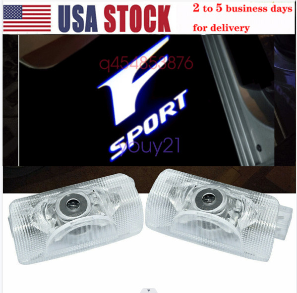 2X Car HD LED Door Projector Welcome Courtesy Lights For Lexus LX RC RX SC