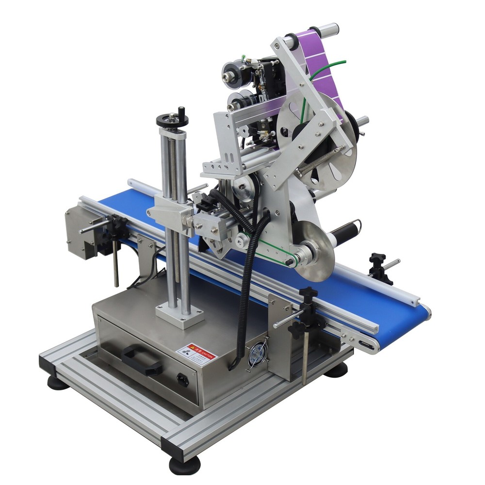 Auto Conveyor Table Flat Box Labeling Machine Label Applier Machine 25-50pcs/min