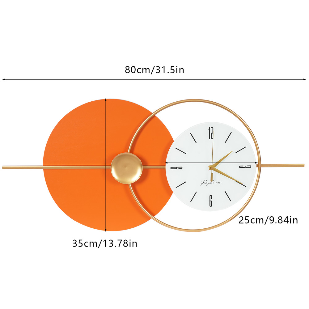 80*35cm Wall Decor Clock Modern Wall Clock Wall Clock Artistic Decoration Clock