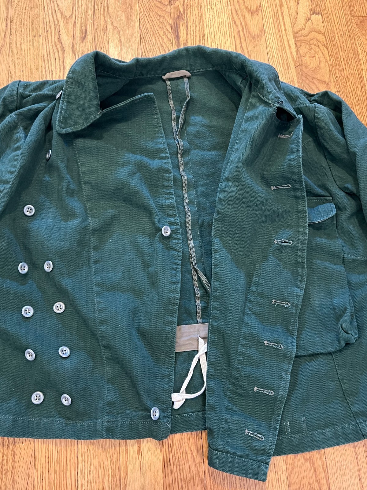 WWII German Heer Panzer Summer Wrap Large/XL Green Cotton Twill Reproduction?