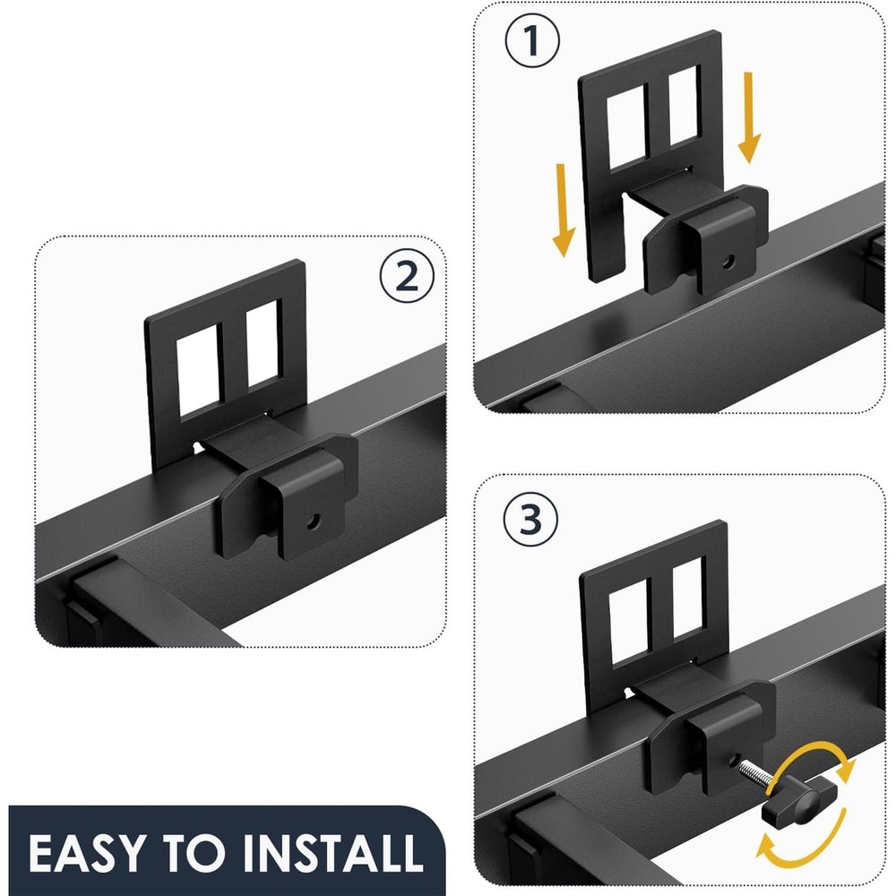 YORMDMO 6 PCS Non Slip Mattress Gaskets, Black