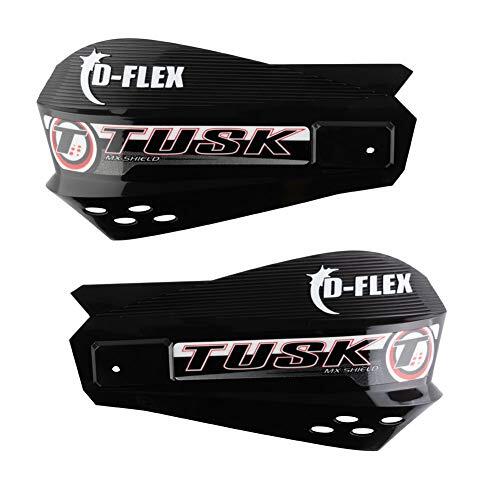 Tusk D-Flex Handguards with MX Shields Black 1 1/8" Bar Mounts