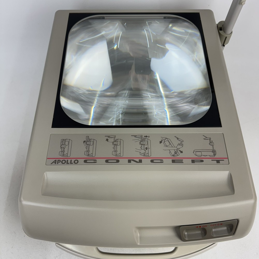 Apollo Concept 2210 Portable Overhead Projector Folding Tested Working