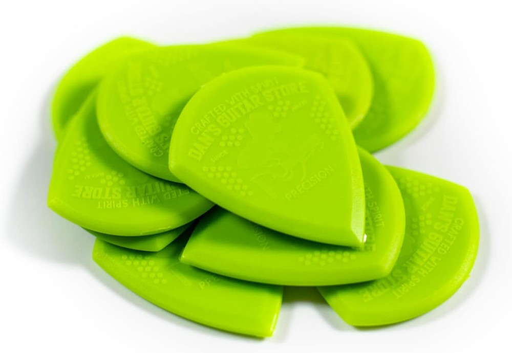 Precision Pick MINI Plectrums 10-Pack - High Grip & Visibility for Guitar