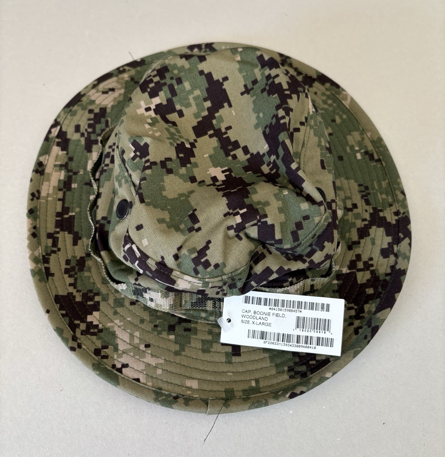 NEW US NAVY NWU Type III AOR2 Woodland Boonie Hat SUN COVER size XL X-large