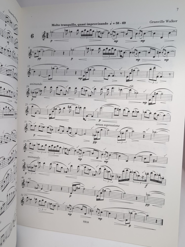 7 Modern Flute Studies - Granville Walker