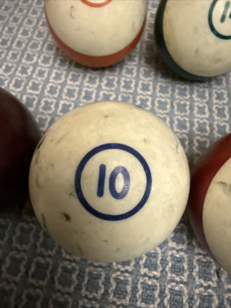 Vintage Billiards 2.1” Pool Balls Single Ring