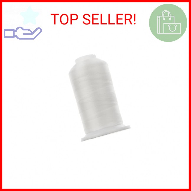 John Bead Good Thread 500m Spool White Bonded Nylon Thread | Beading Thread for
