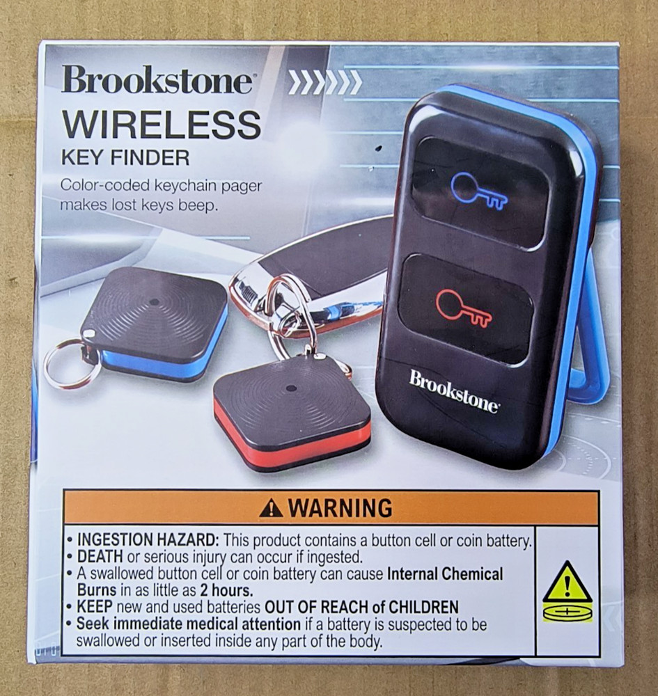 Brookstone Wireless Key Finder, Operating Range 30'