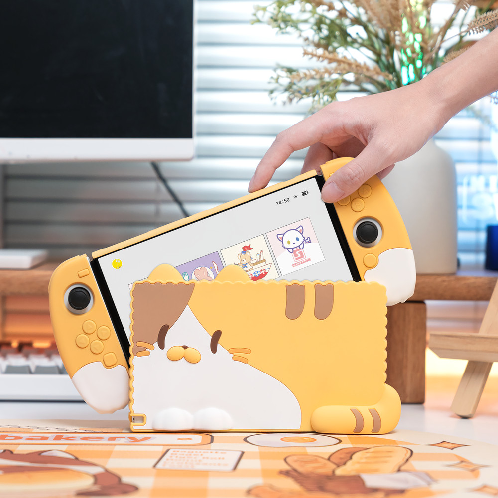 GeekShare Nintendo Switch Oled Protective Case Shell Cat Jo Jo Ergonomic Design