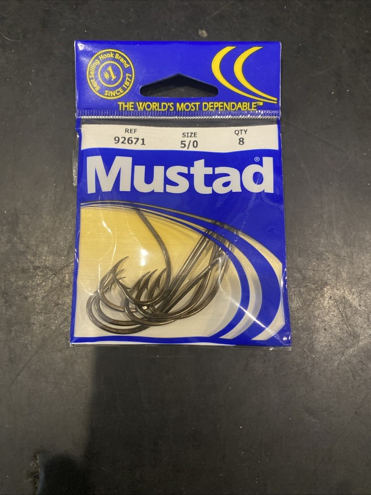 Mustad Ref 92671 Size 5/0 8 Per Pack
