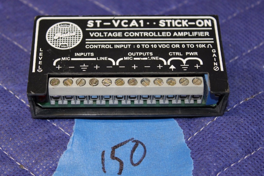 RDL ST-VCA1 Stick-On Voltage Controlled Amplifier 0 to 10 VDC or 0 to 10K Ohms