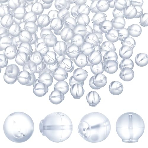 100 Pcs Soft Silicone Earring Backs, Rubber Earring Backs Soft Clear, Rubber
