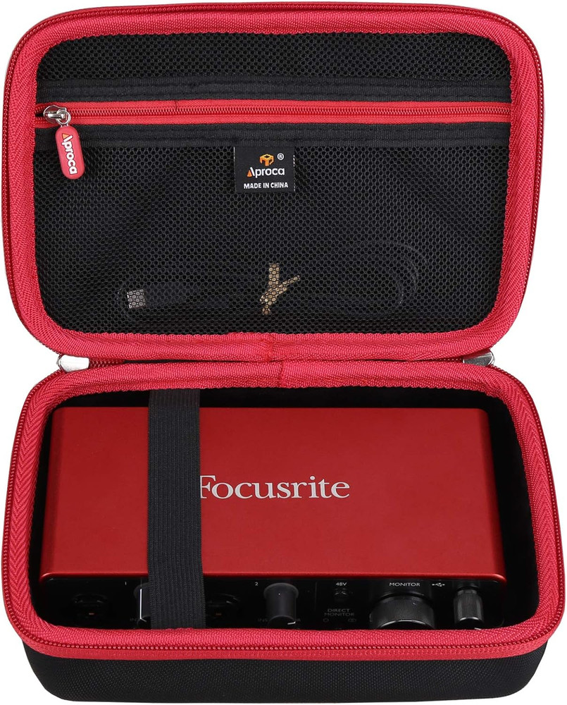Case Compatible with Focusrite Scarlett 2I2 4Th Gen USB Audio Interface, Portabl