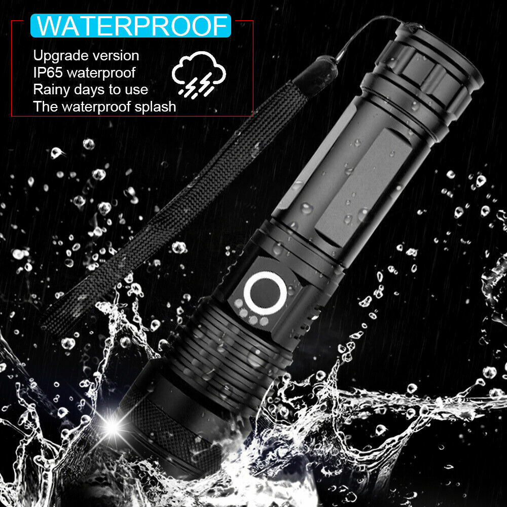 Super-Bright 1000LM Tactical Flashlight Rechargeable