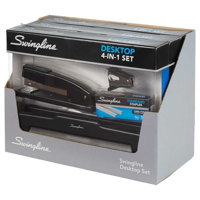 Swingline Desktop Stapler 3-Hole Punch Set