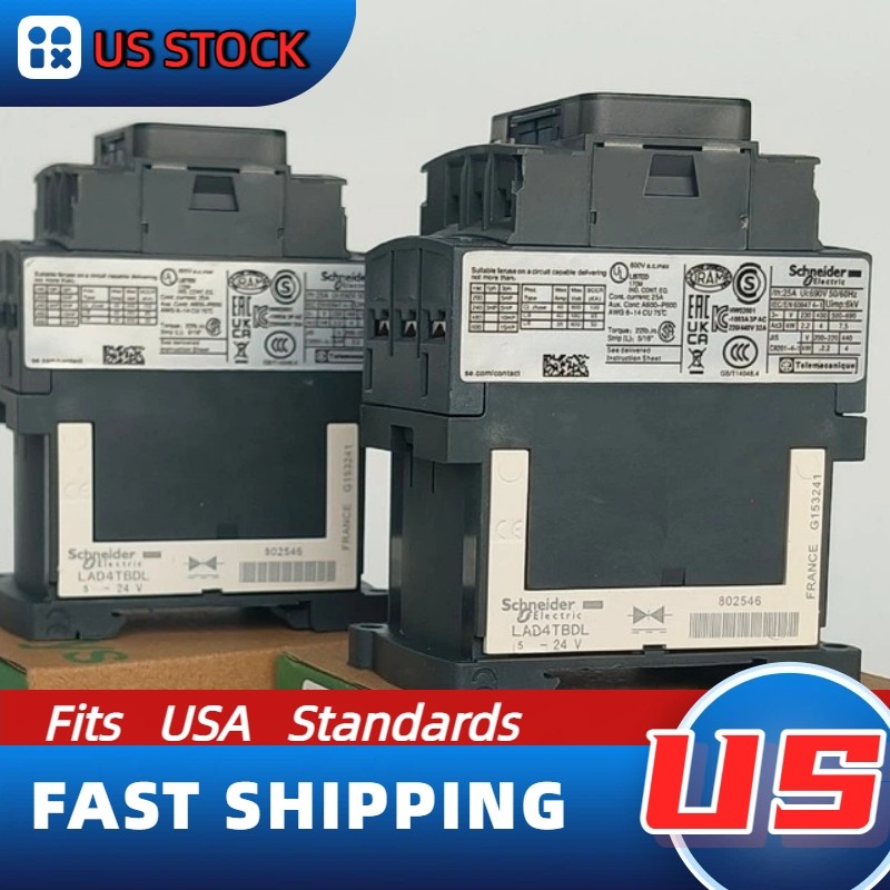 LC1D09BD Schneider New Contactor: 3 phase 3 NO, 24VDC coil, US In-Stock