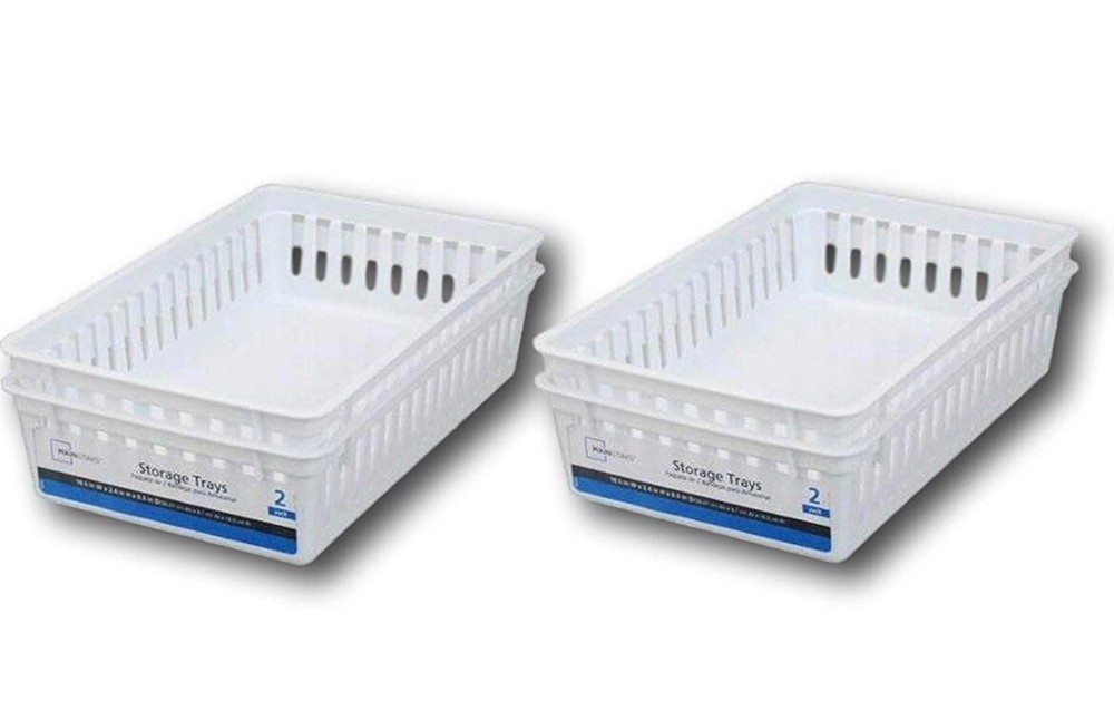 Plastic Storage Bins (10.2” x 6.7” x 3.9”) - 4 each