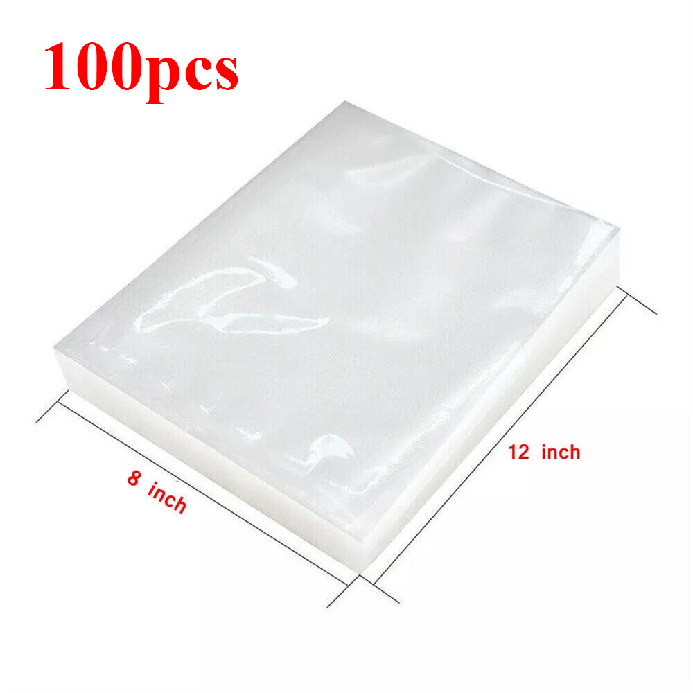 8"x12" Vacuum Sealer Bags Embossed Food Saver Magic Seal Storage 100-500pcs