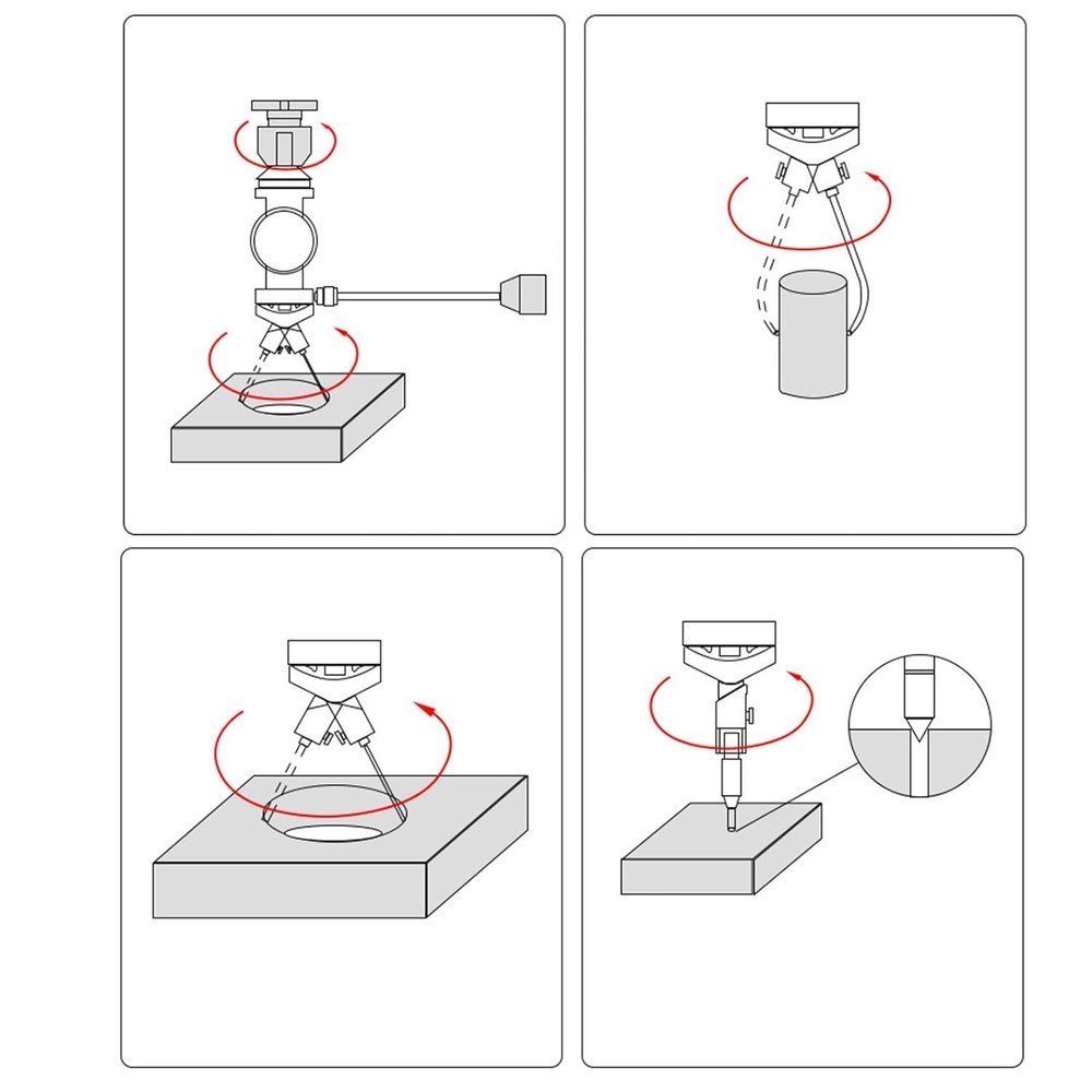 Coaxial Centering Indicator Set , Co-Ax Precision Milling Machine Test Dial