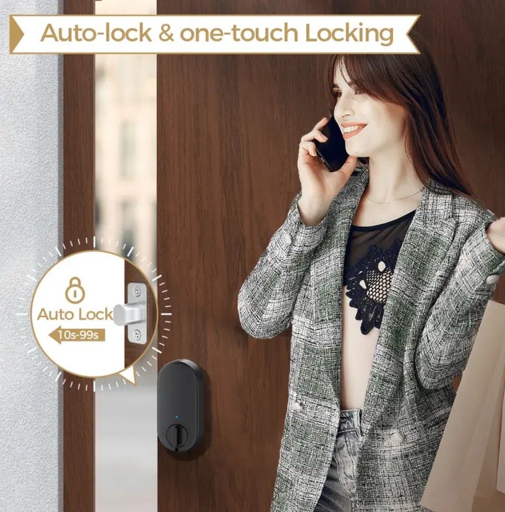 Keyless Door Lock, Smart Door Lock, Fingerprint Unlock, Automatic Locking