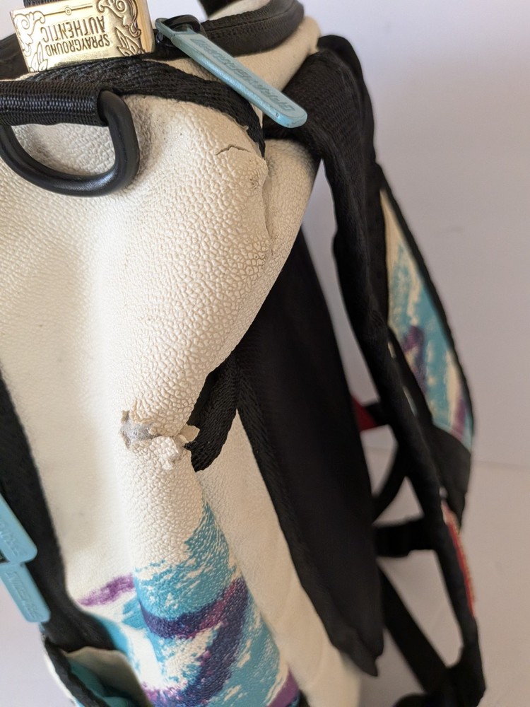 Sprayground Java Shark Jazz Cup Backpack 2018 Release Limited Edition Flawed