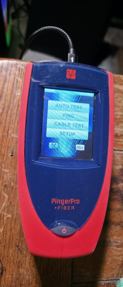 PingerPro + Fiber Gigabit Ethernet Network Testing