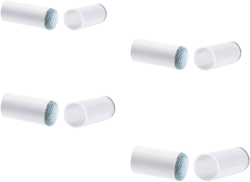 80 Pcs Assorted Size Pool Cue Tips Replacement Kit Slip on Billiard Cue Tips 4 S