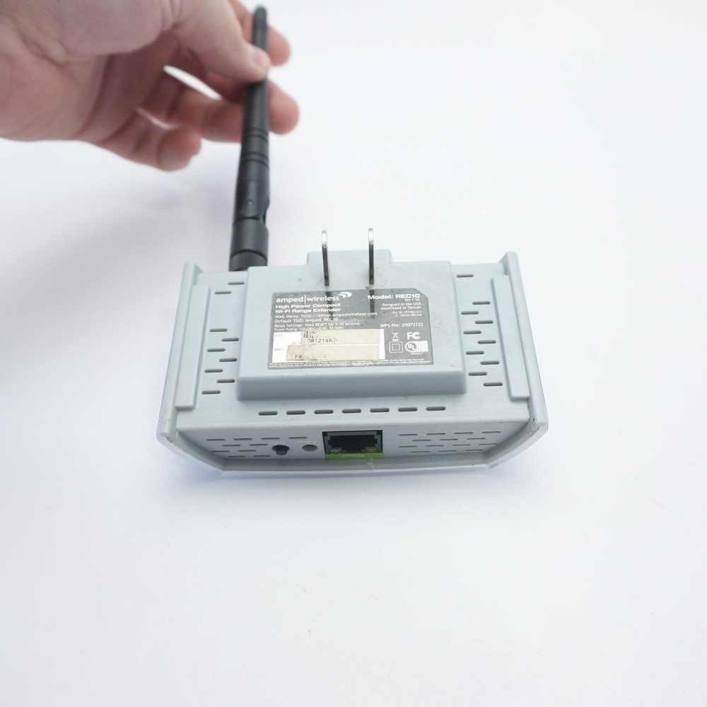Amped Wireless REC10 Compact Wi-Fi Range Extender with Wired Ethernet Jack