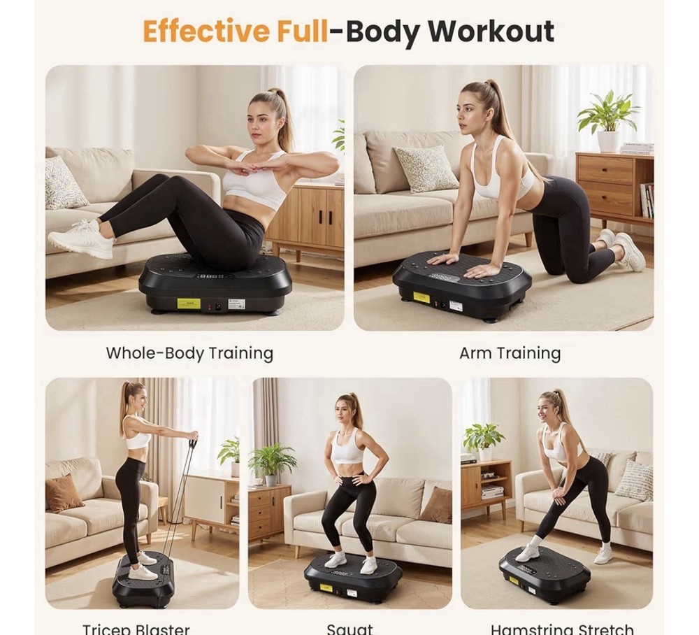 Vibration Plate Exercise Machine, Vibrating plate for lymphatic drainage Weig...