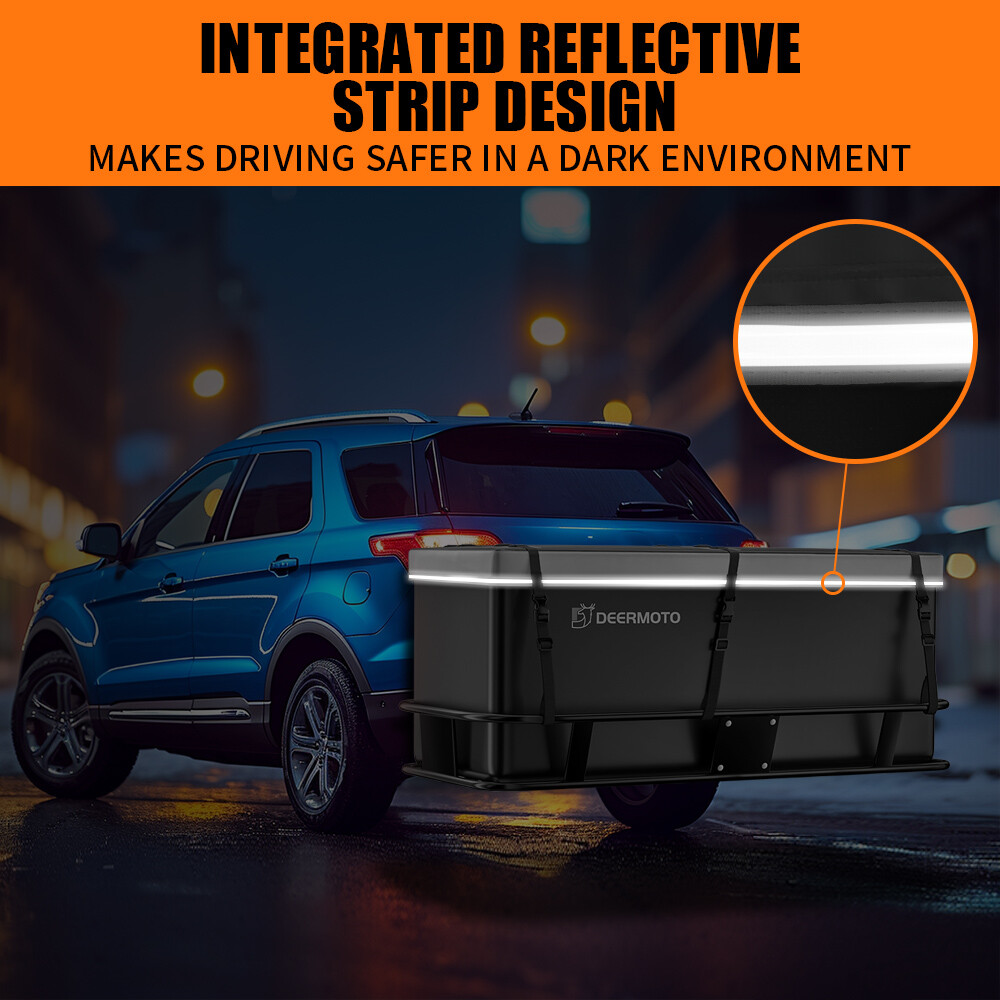 DEERMOTO Hitch Mount Luggage Cargo Carrier Bag Storage Waterproof 19 Cubic Feet