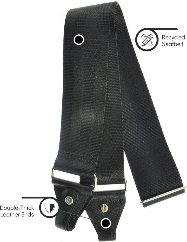 Souldier Straps SOU-FMDA0000 Mandolin Strap Plain Black