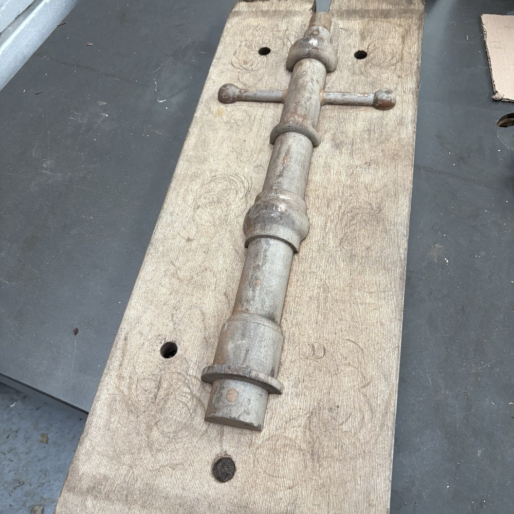Vintage Foundry Mould Form Industrial Pattern Millennium 2000 Post Sand Casting