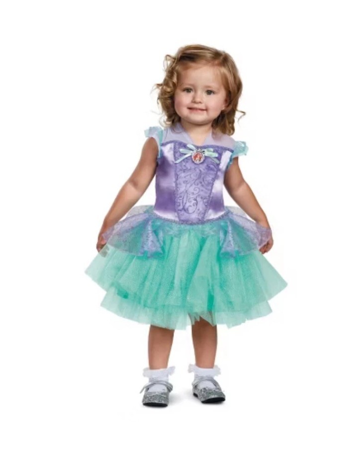 Ariel Infant Costume Disney Baby Princess Halloween Tutu Dress 12-18M