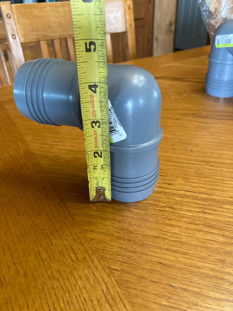5 Pack Geneva 350720 2" Insert Elbow Pipe Fitting