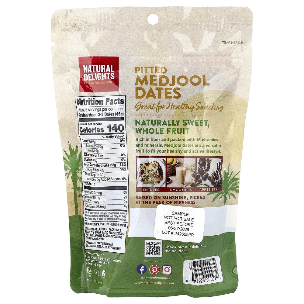 Pitted Medjool Dates, 8 oz (227 g)