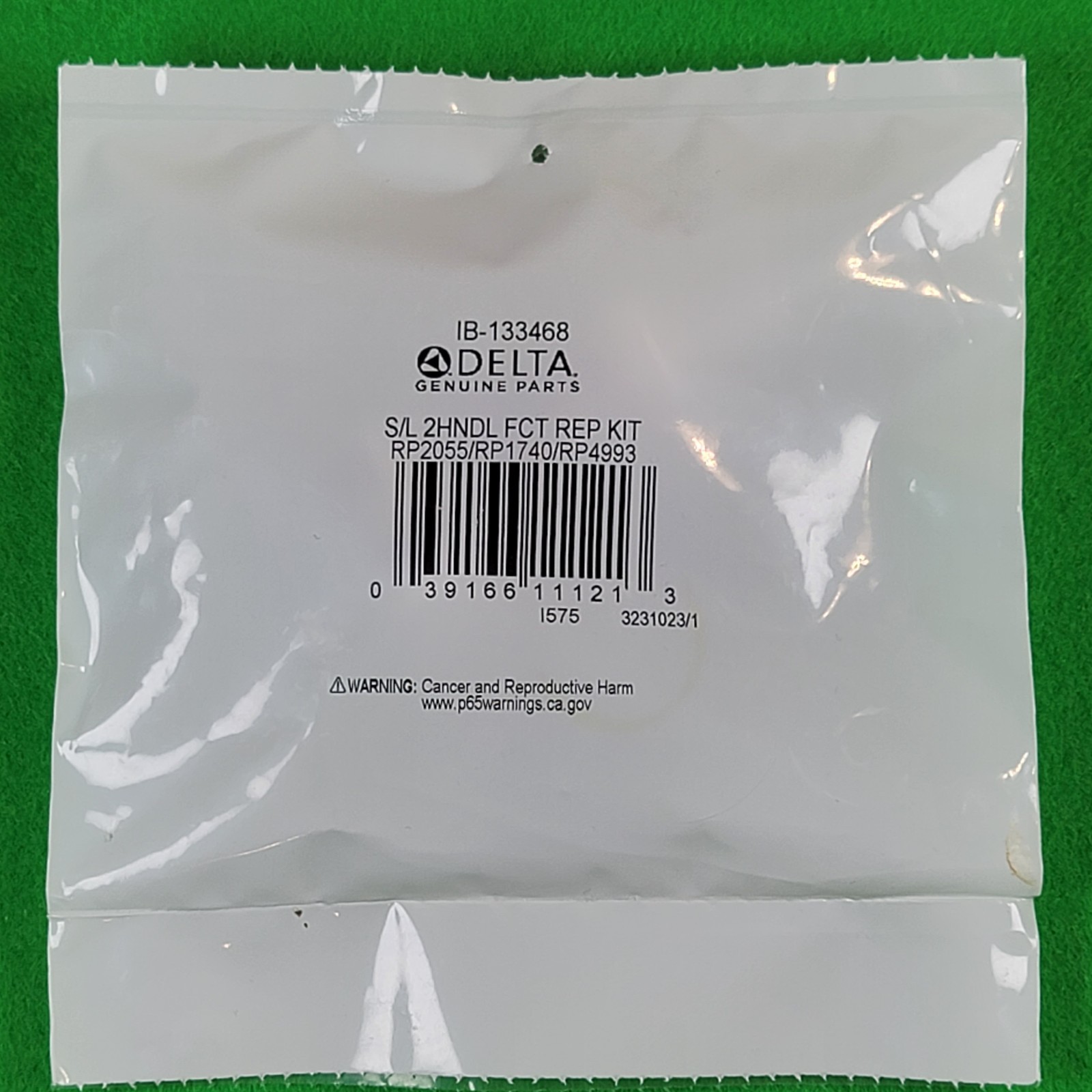 DELTA Faucet RP17400-133468 Two Handle Repair Kit Genuine Replacement Parts.