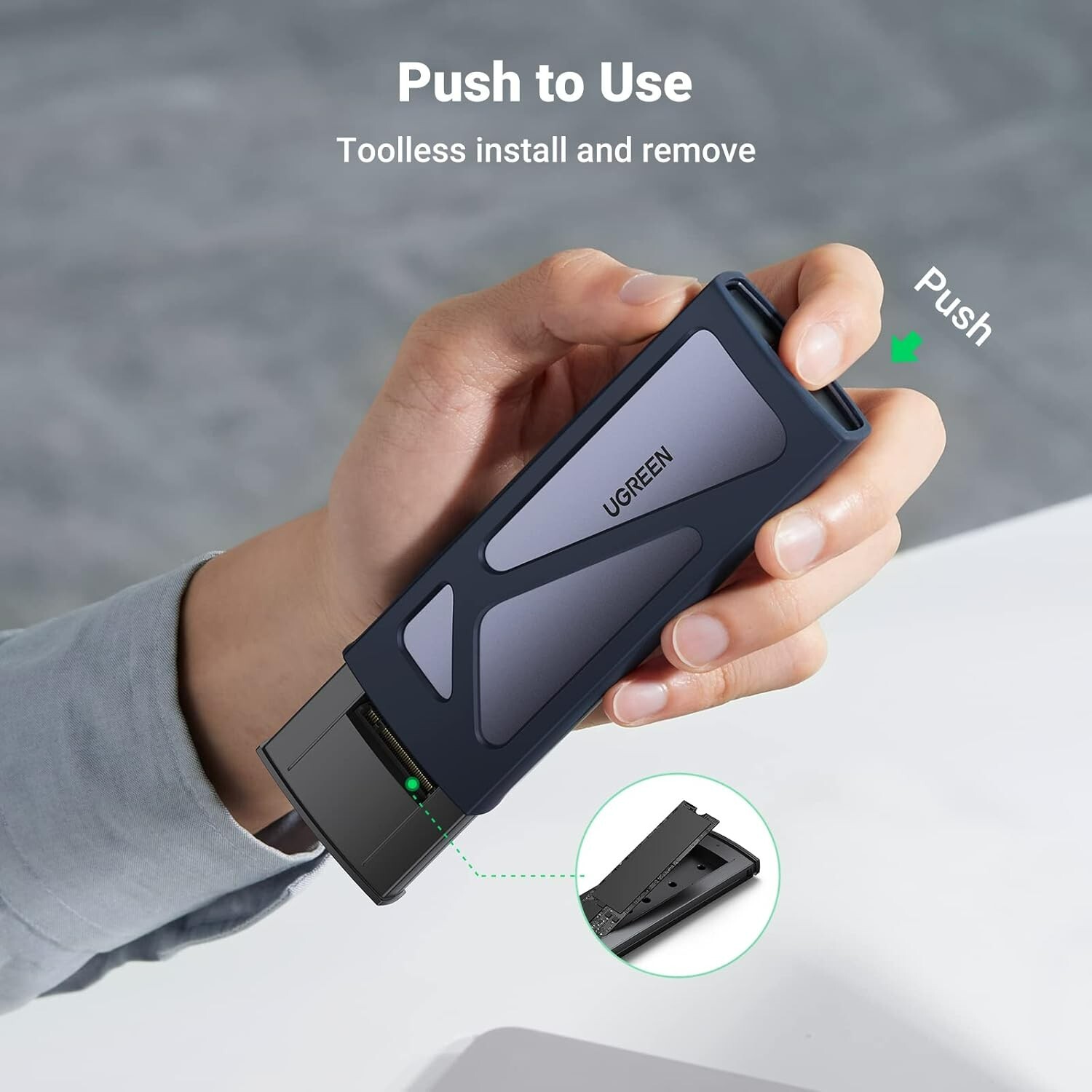 UGREEN M.2 NVMe SSD Enclosure SATA 10Gbps Dual Protocol USB Type C 3.2