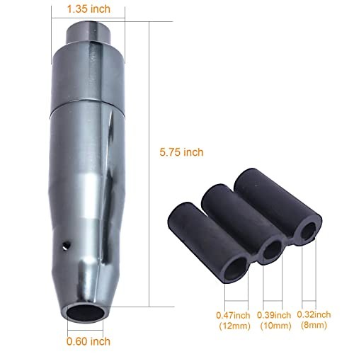 5" Long Weighted Gear Stick Shift Handle Automatic Push Button Shifter Gray