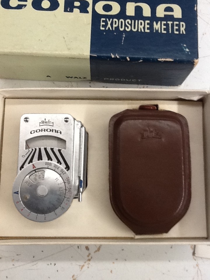 Walz Corona Exposure Meter Original Case, Box & Paperwork Untested