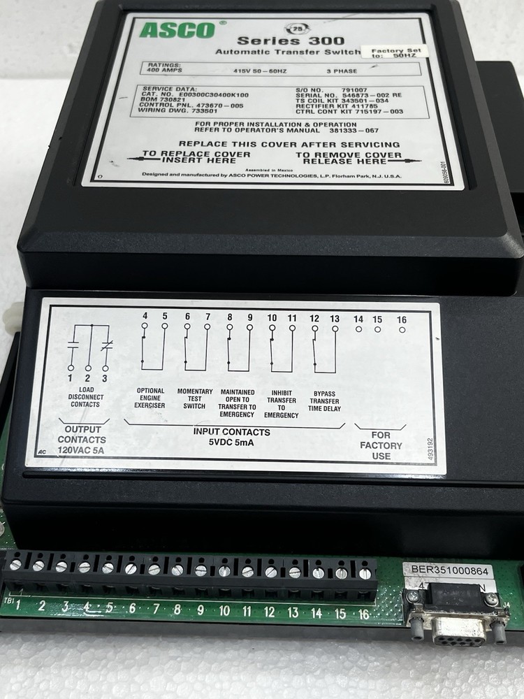 ASCO Series 300 Automatic Transfer Switch