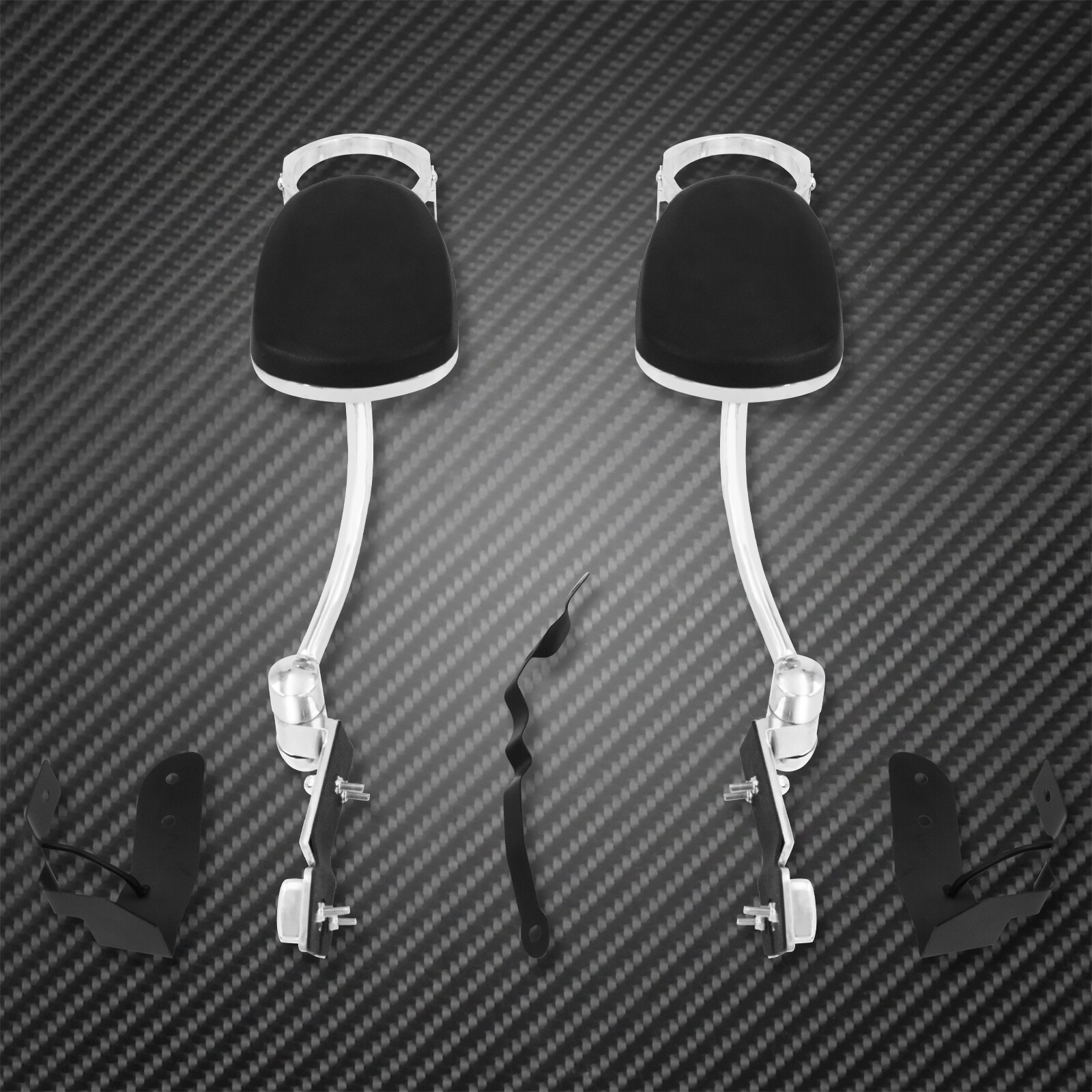 Rear Adjustable Passenger Armrests with Cut Holder Fit Fot Honda Gold Wing 1800