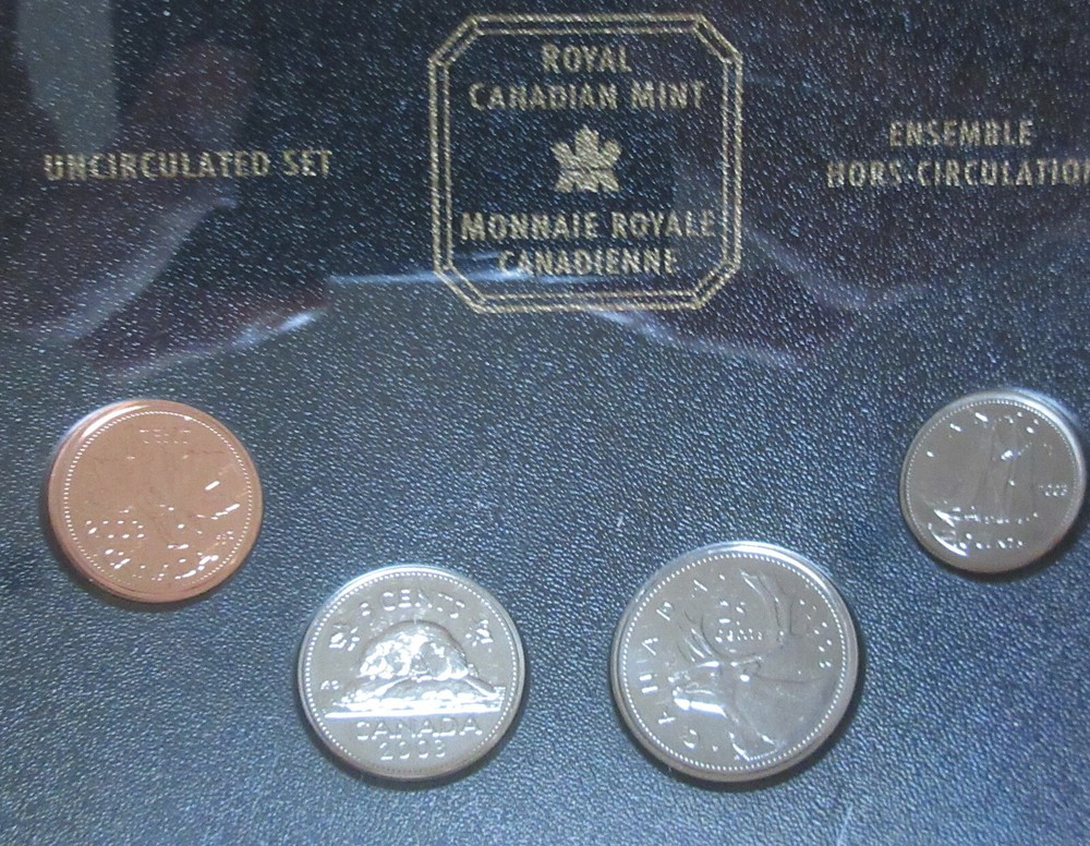 2003 Canada Specimen Mint Set (UNC. 7 Coins Cent to Two-Dollar) RJ