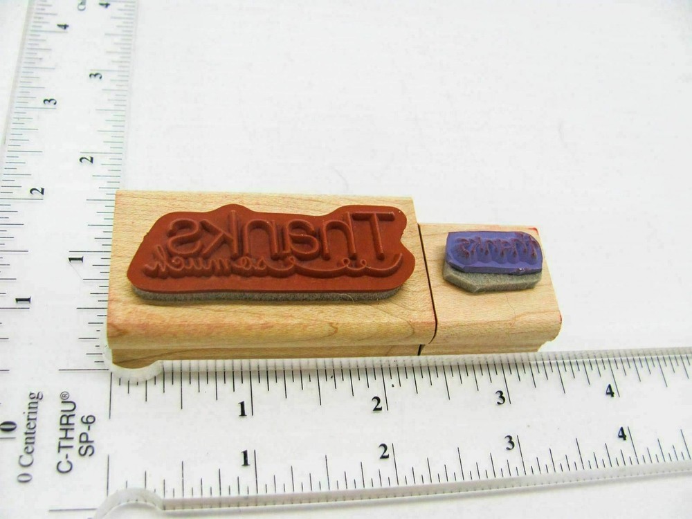 Thanks Rubber Stamp - Stamp Set A253