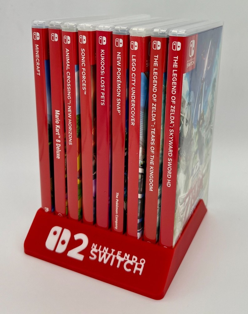 Switch 2 Video Game Holder Display Storage - Holds 10 Games
