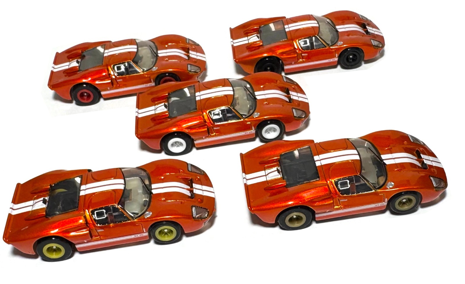 CHOICE! 1966 Ford GT40 Ontario MET Orange SRT BULLDOG HO Slot Car Fast & Sticky